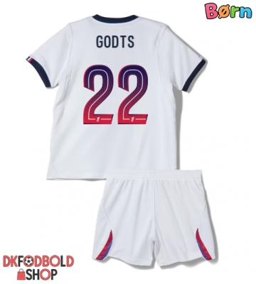 Paris Saint-Germain Mika Godts #22 Udebanesæt Børn 2026-27 Kort ærmer (+ korte bukser)
